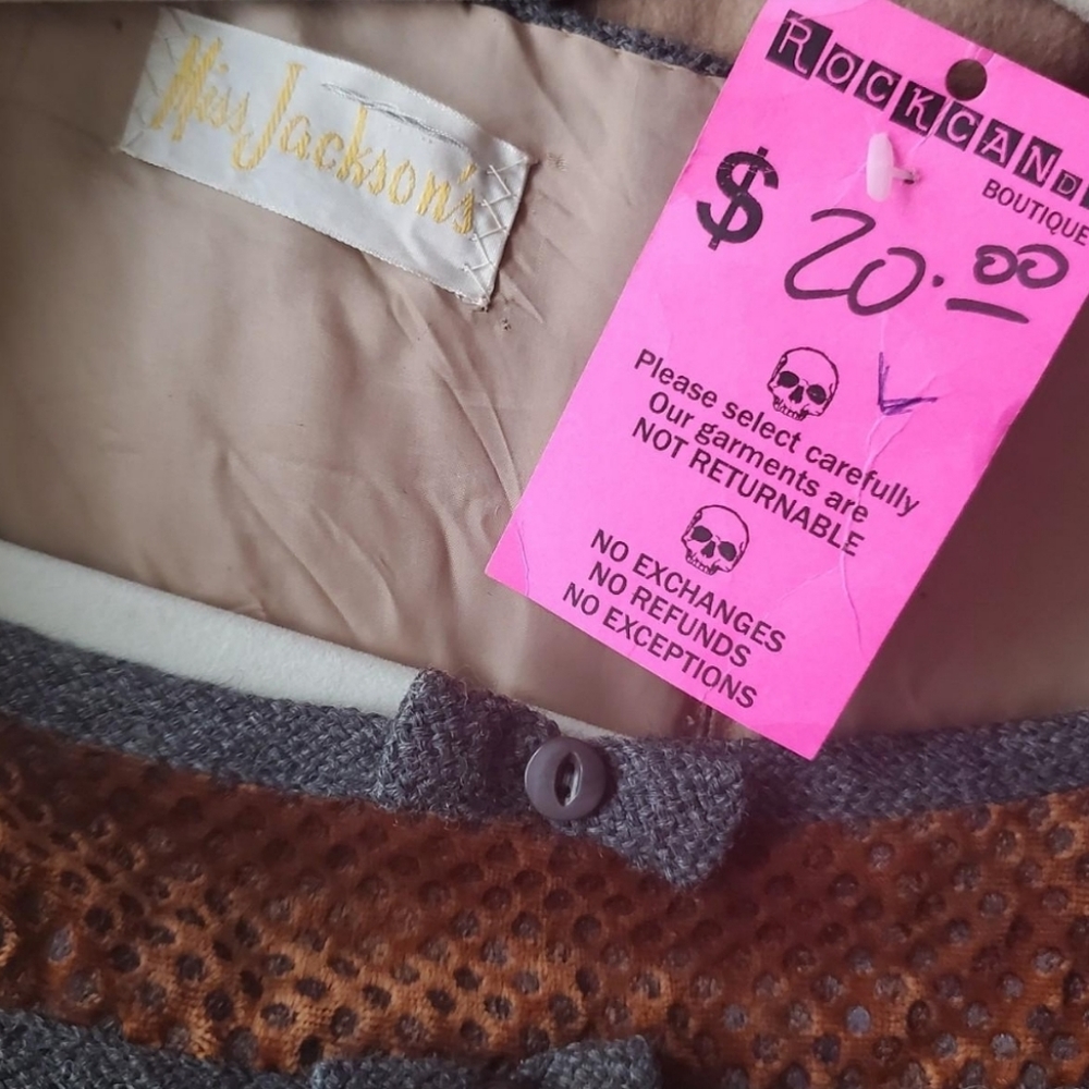 Vintage Camel Color Dress - Picture 3 of 3